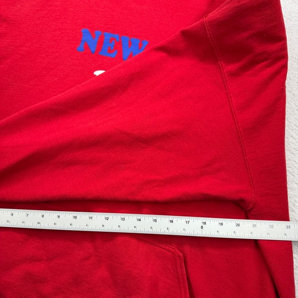 New York Rangers Hoodie NHL Hockey Broadway Blueshirts Mens Pullover Red - Picture 8 of 10